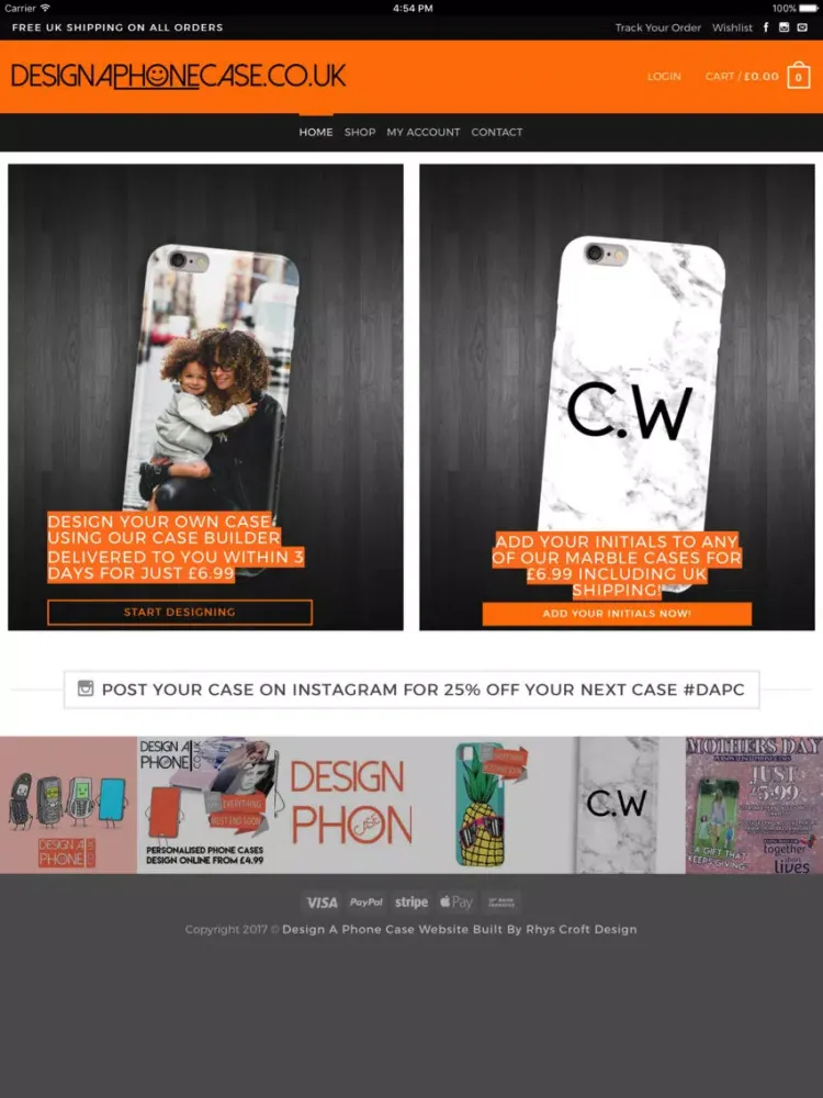 Capturas de tela do Design A Phone Case iPad 