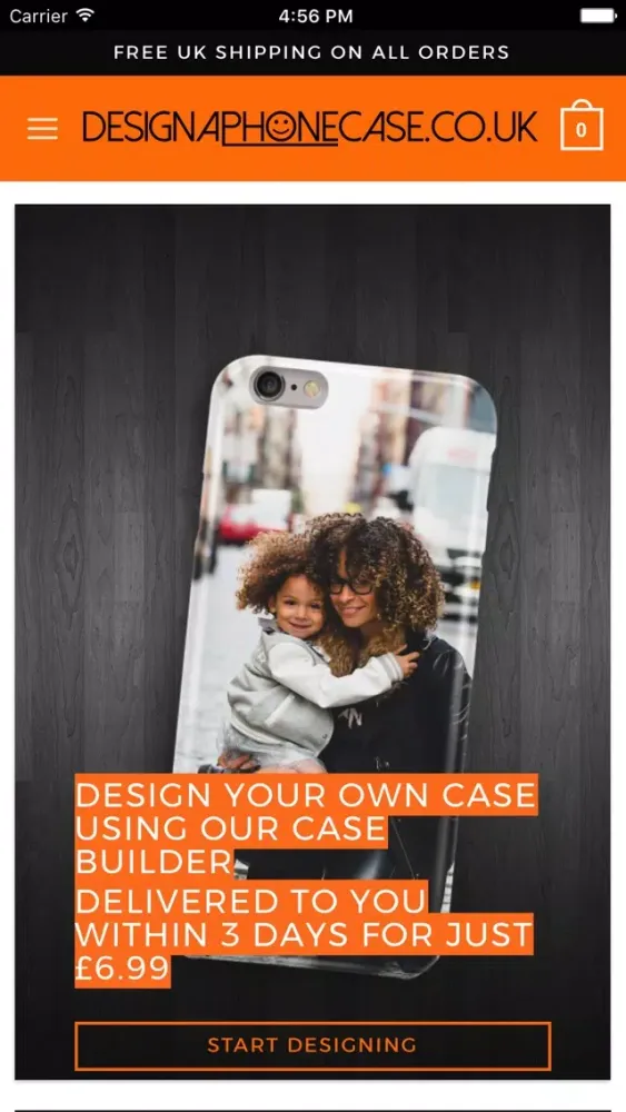 Capturas de tela do Design A Phone Case