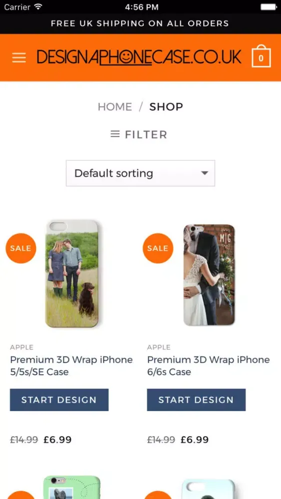 Capturas de tela do Design A Phone Case