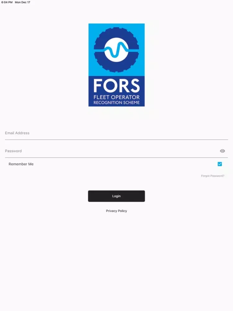 FORS FMS Mobile iPad  Screenshots