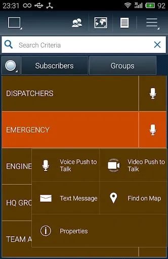 Capturas de pantalla de Voice and Video Walkie Talkie