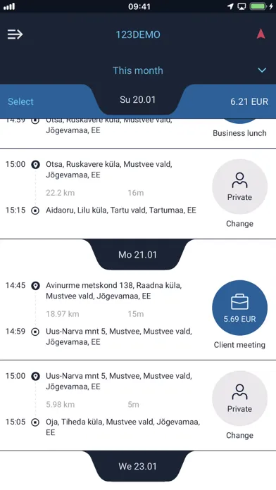 Zrzuty ekranu Autolog