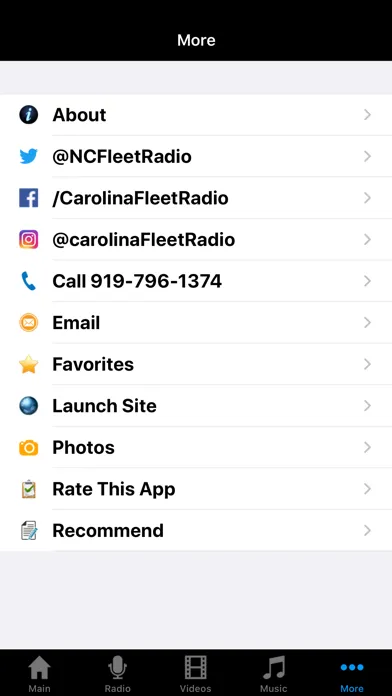 Carolina Fleet Radio Screenshots