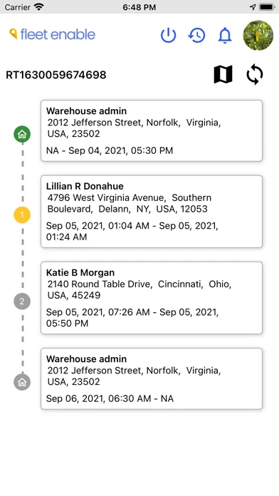 Screenshot di Fleet Enable