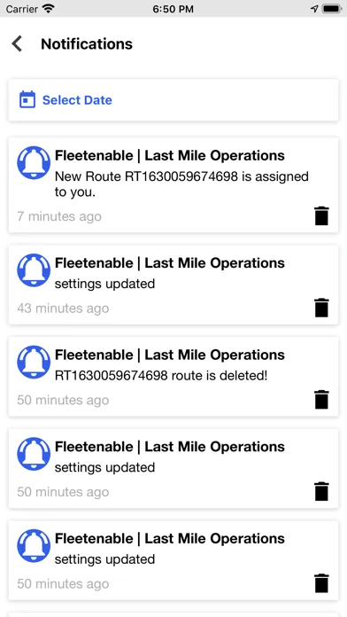 Screenshot di Fleet Enable