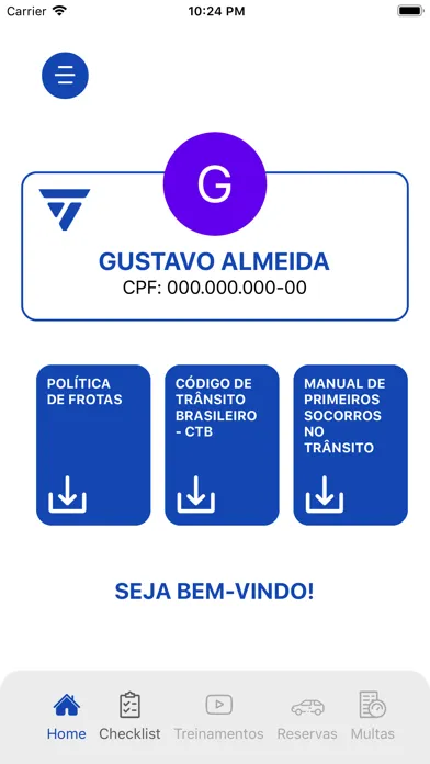 Capturas de pantalla de App do Condutor