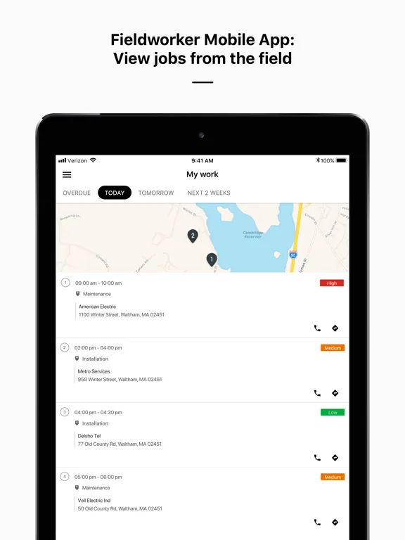 Work Mobile iPad  Screenshots