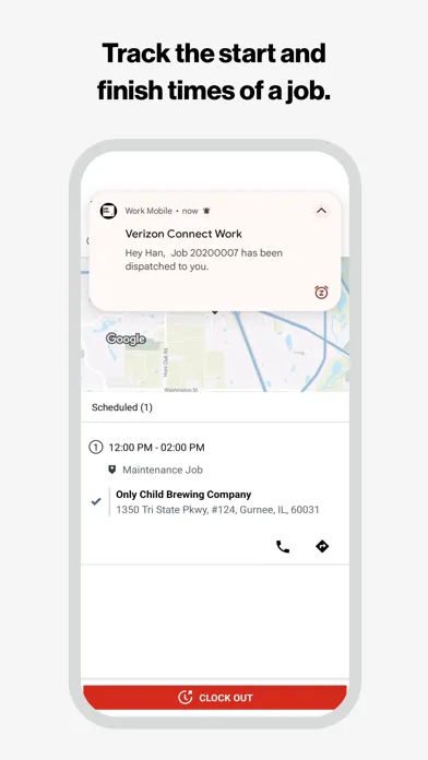 Work Mobile Screenshots