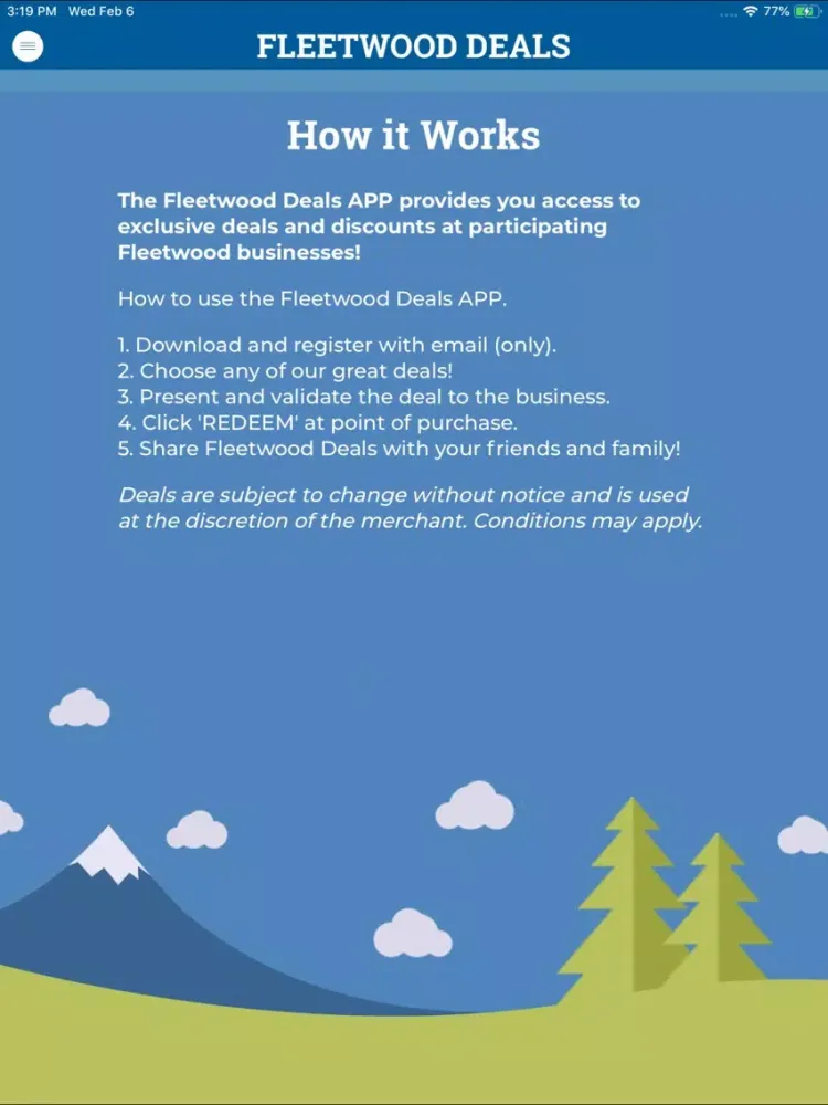 Fleetwood Deals iPad  سکرین شاٹس