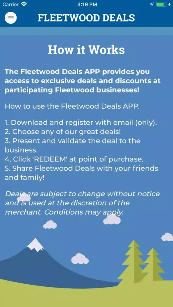 Fleetwood Deals سکرین شاٹس