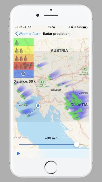 Captures d'écran de WeatherAlarm Notifier