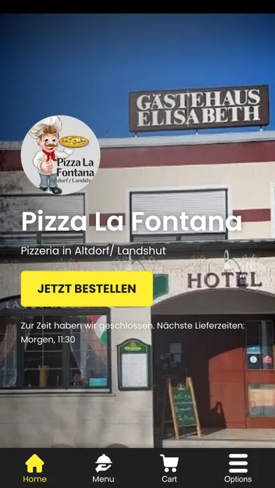 Capturas de tela do Pizza La Fontana