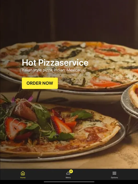 Ảnh chụp màn hình của Hot Pizzaservice iPad 