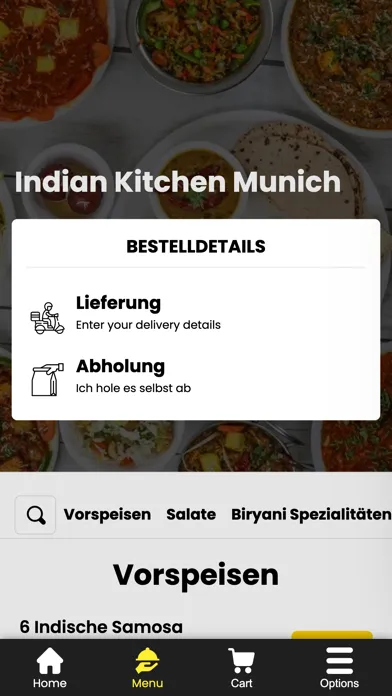 Capturas de tela do Indian Kitchen Munich