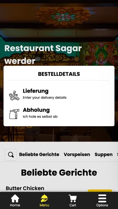 Capturas de tela do Restaurant Sagar werder