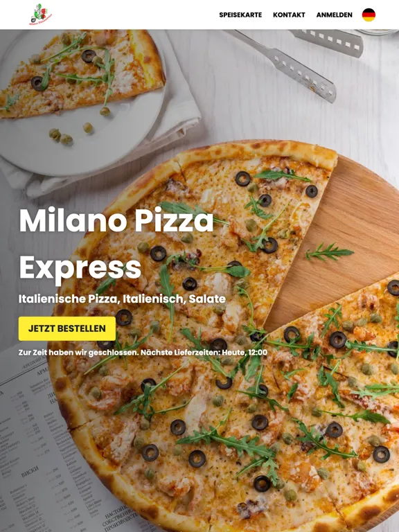 Milano Pizza Express iPad  スクリーンショット