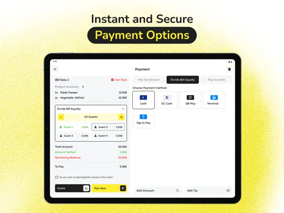 Zrzuty ekranu Fleksa Point of Sale (POS‪)‬ iPad 