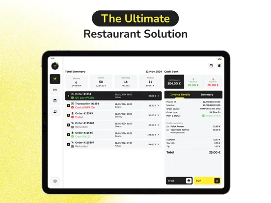 Zrzuty ekranu Fleksa Point of Sale (POS‪)‬ iPad 