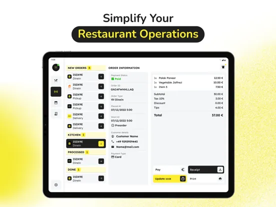 Zrzuty ekranu Fleksa Point of Sale (POS‪)‬ iPad 