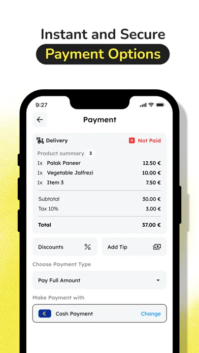 Zrzuty ekranu Fleksa Point of Sale (POS‪)‬