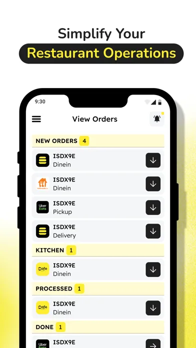 Zrzuty ekranu Fleksa Point of Sale (POS‪)‬