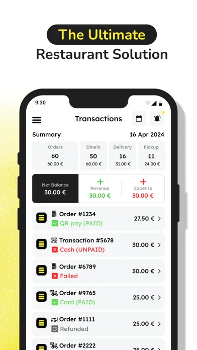 Zrzuty ekranu Fleksa Point of Sale (POS‪)‬