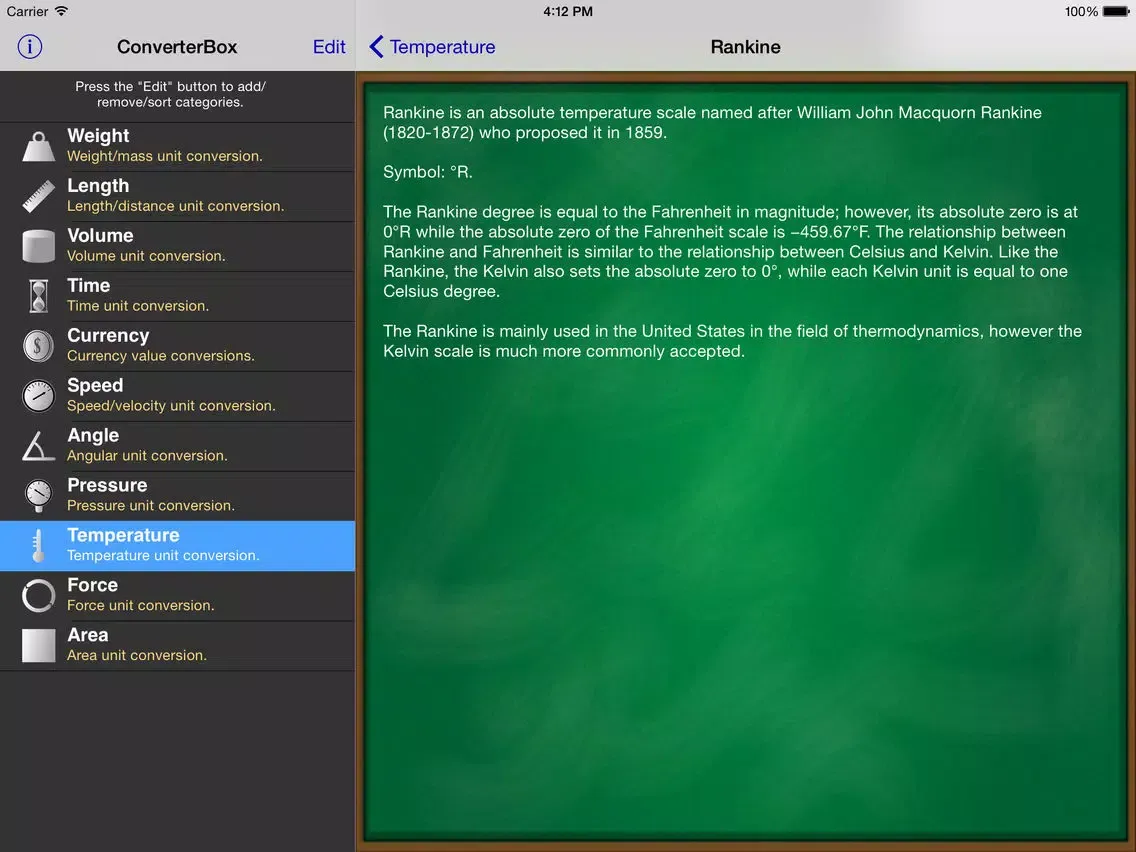 ConverterBox Free iPad  スクリーンショット