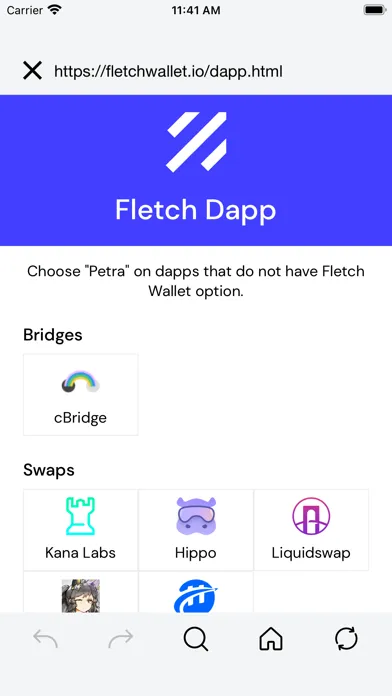 Fletch Aptos Wallet 스크린샷