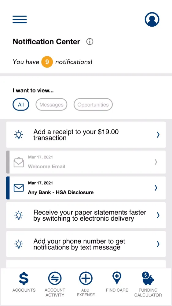 Zrzuty ekranu My Flex Account Mobile