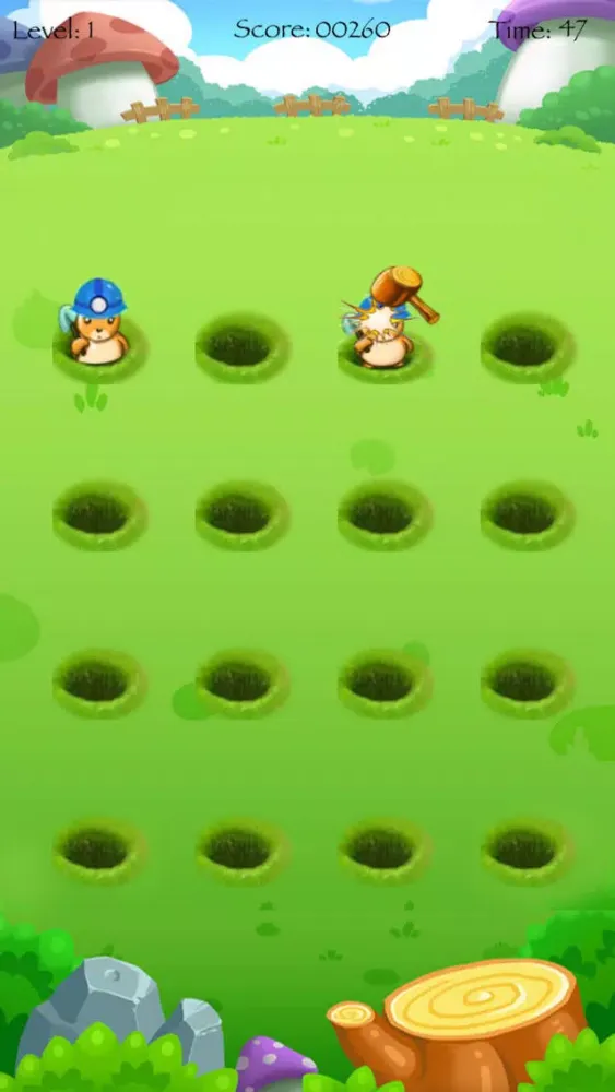 Tangkapan skrin Punch the Moles