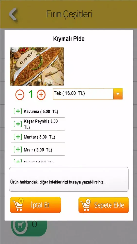 Başak Pide Online Sipariş Screenshots