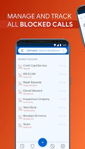 Call Control. Call Blocker स्क्रीनशॉट