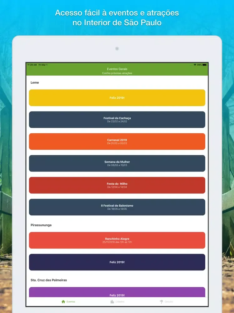 Tangkapan skrin Caminho da Paz iPad 
