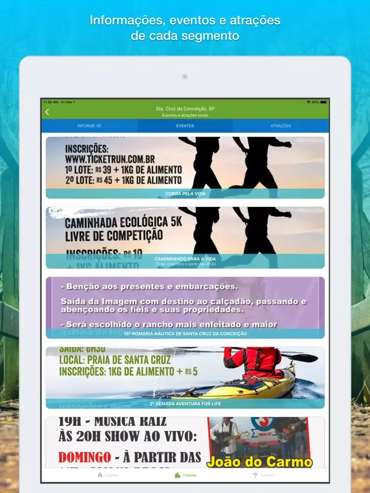 Tangkapan skrin Caminho da Paz iPad 