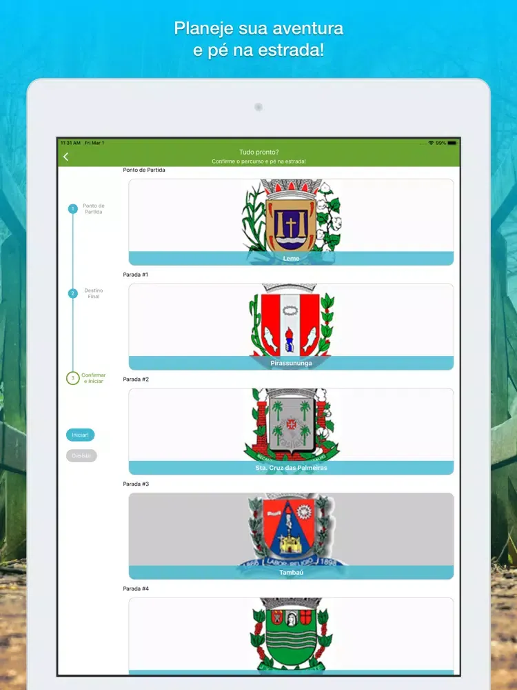 Tangkapan skrin Caminho da Paz iPad 