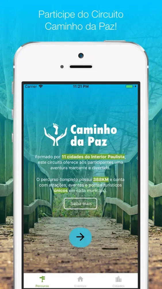 Tangkapan skrin Caminho da Paz