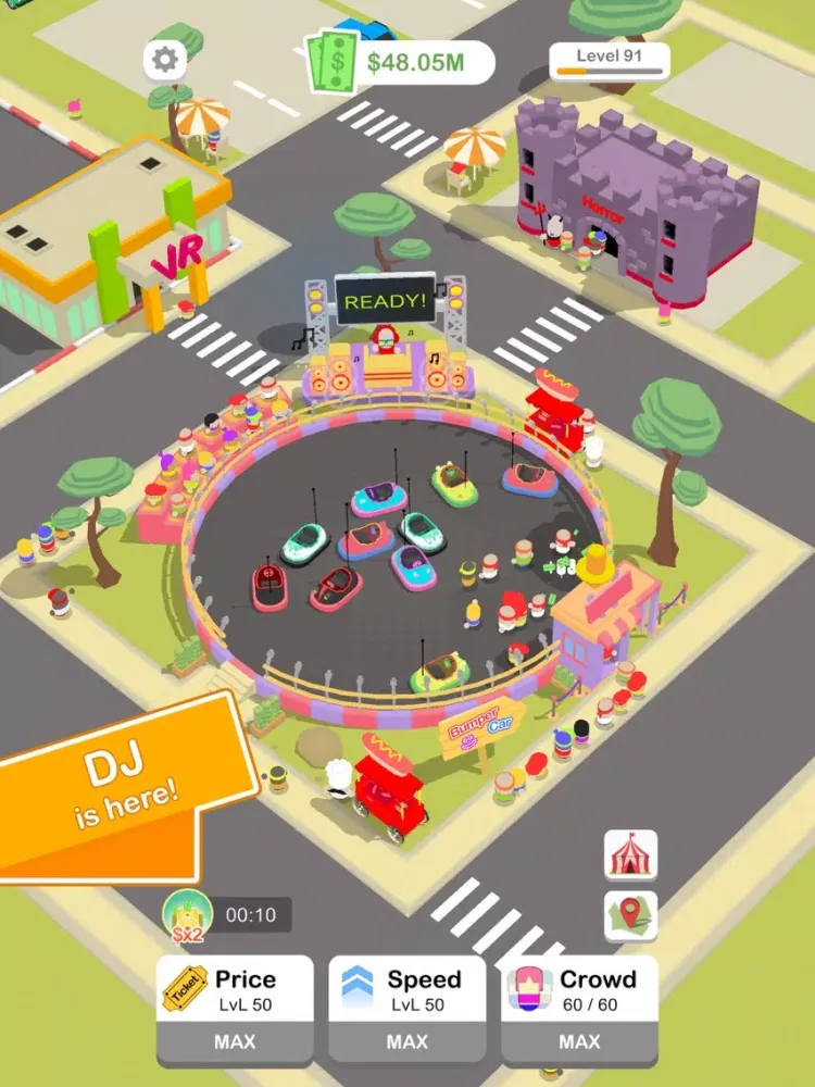 Capturas de tela do Bumper Cars Idle iPad 