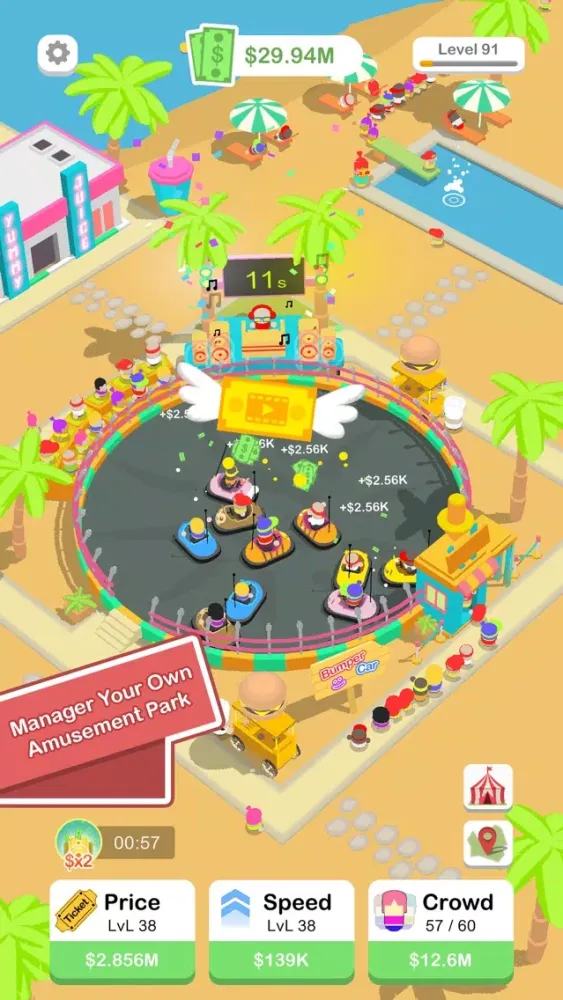 Capturas de tela do Bumper Cars Idle