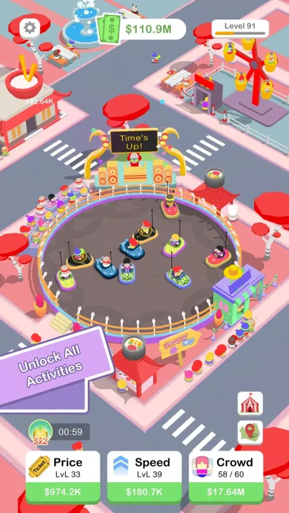 Capturas de tela do Bumper Cars Idle