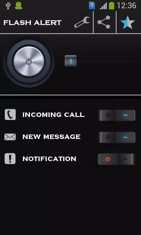 flash alert on call Screenshots