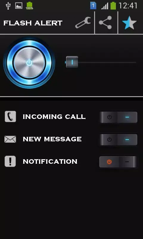 flash alert on call Screenshots