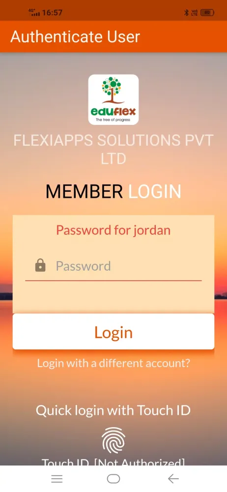 Tangkapan skrin Eduflex Student / Parent / Sta