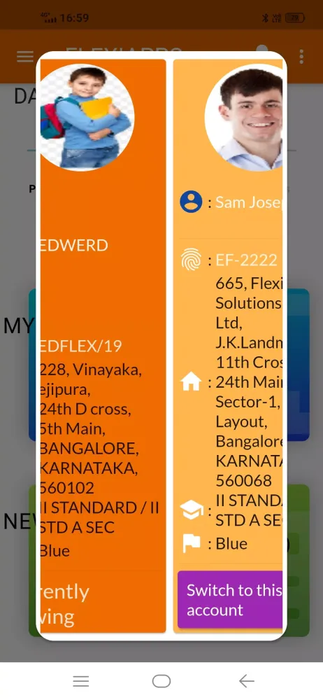 Tangkapan skrin Eduflex Student / Parent / Sta