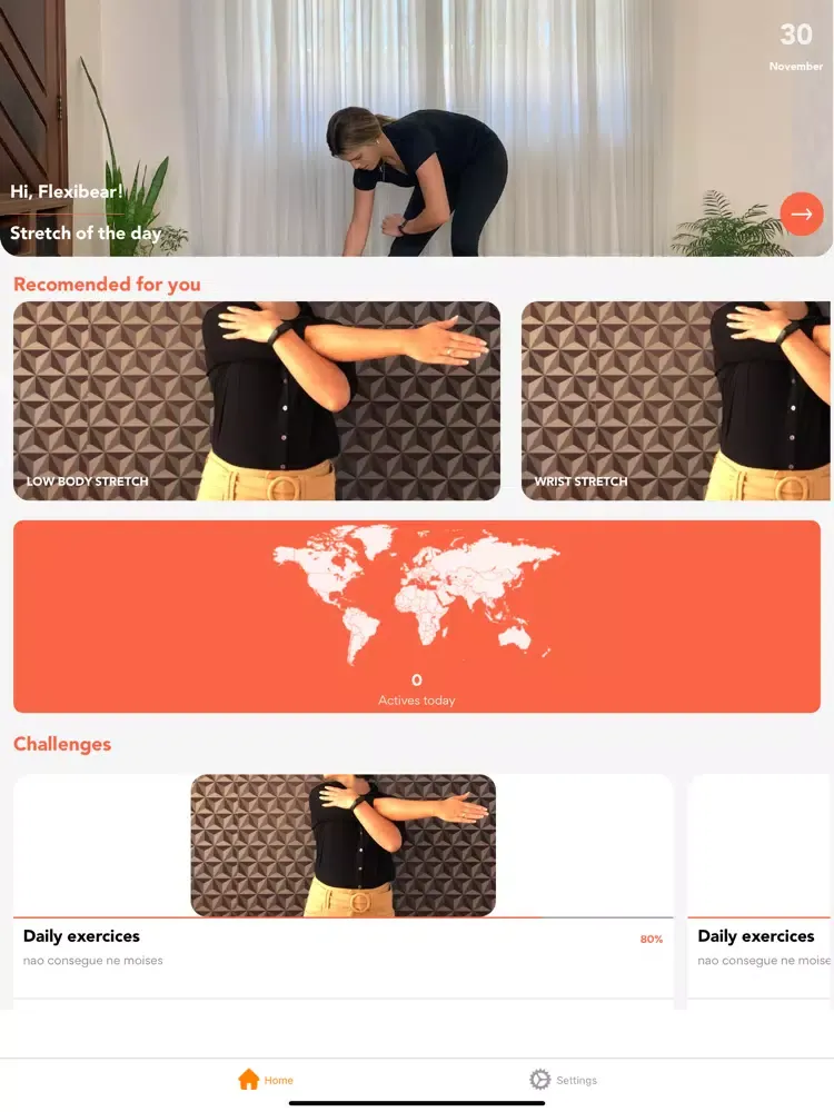 Ảnh chụp màn hình của Flexibe iPad 