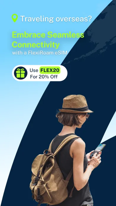 Tangkapan skrin FlexiRoam eSIM & Data Plans