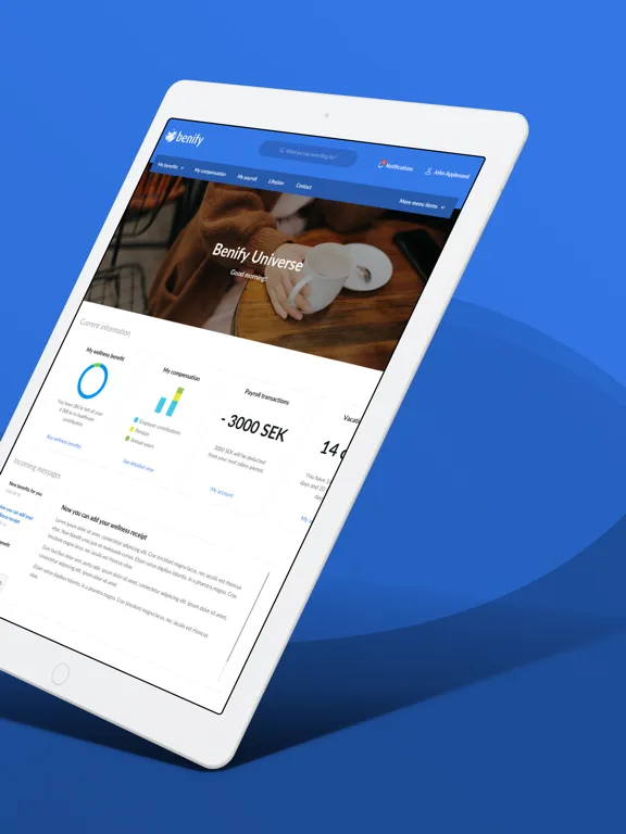 Benify iPad  Ekran Görüntüleri