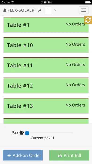eWaitress Screenshots