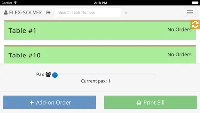 eWaitress Screenshots