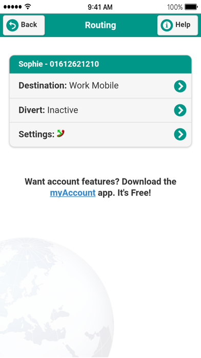 Screenshot di Flextel - myNumber