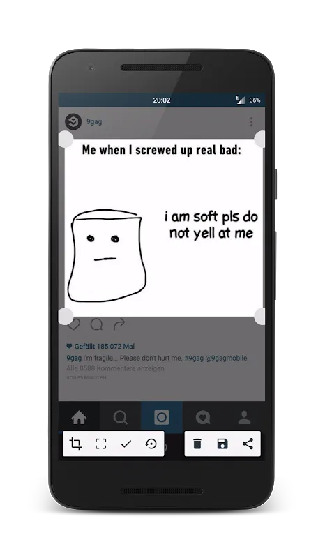 Screenshot Crop & Share Screenshots